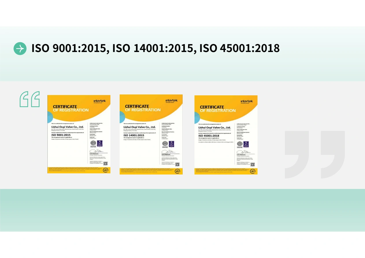 ISO 9001, ISO 14001 & ISO 45001