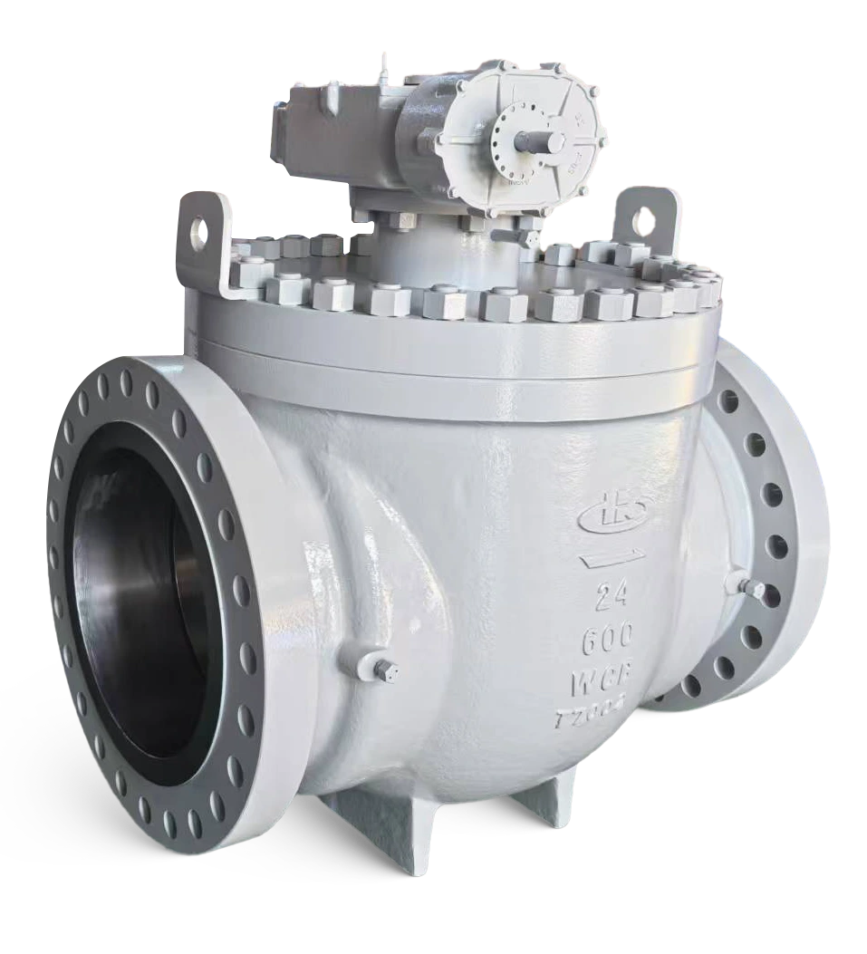 Ball valve with electric actuator