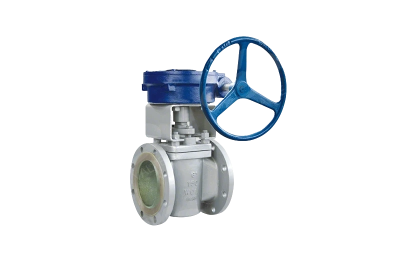 Gear-operated butterfly valve