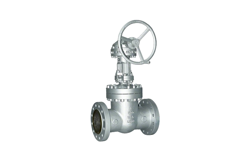 Gear-operated gate valve