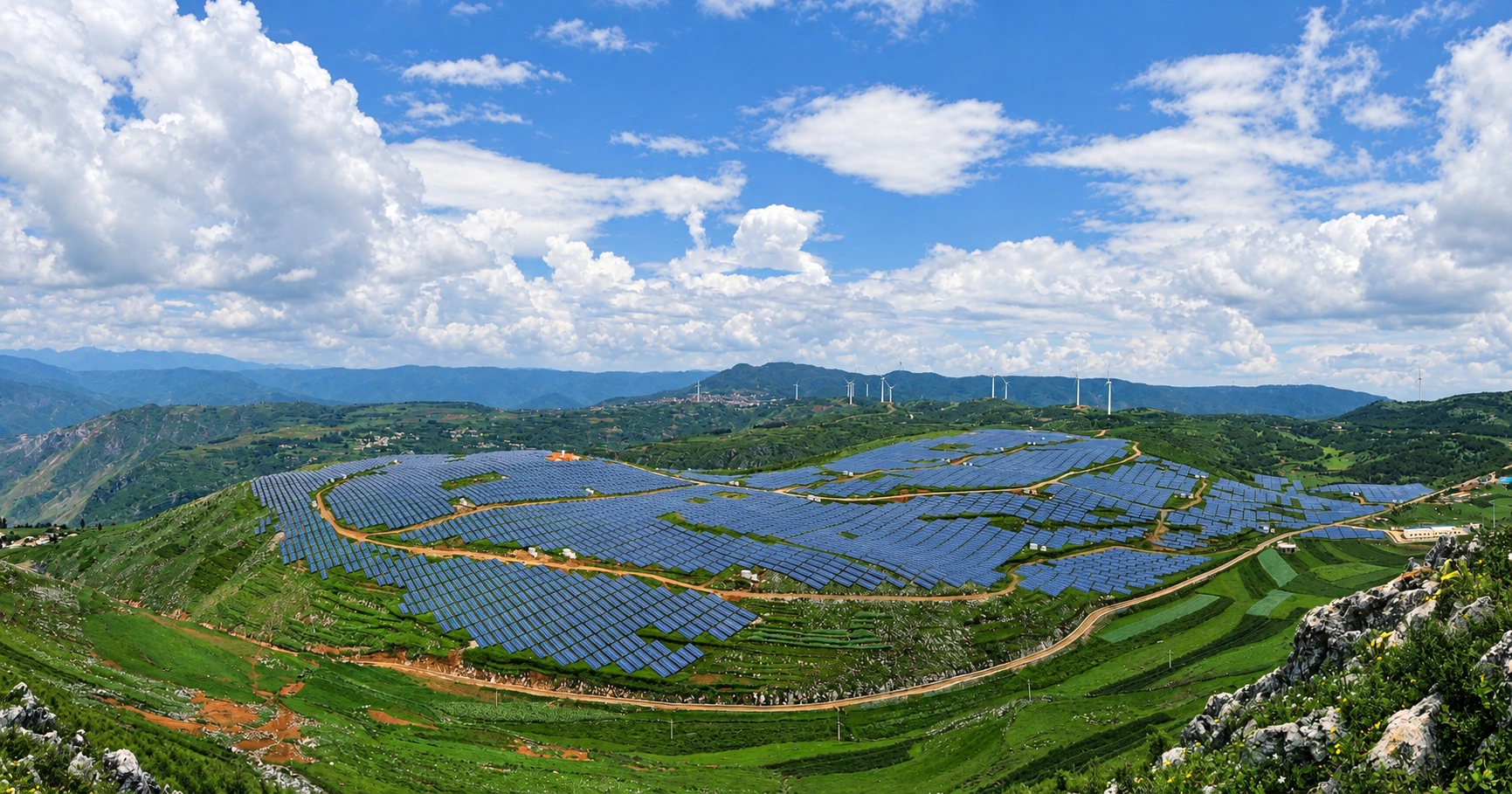 Site-wide solar layout