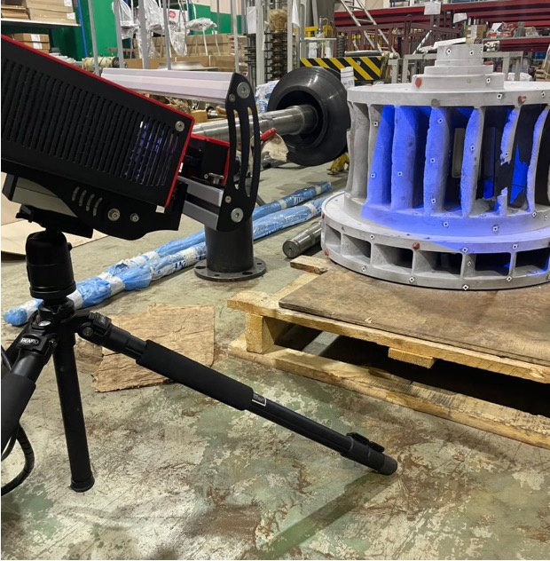3D scanning of an industrial component · PIP