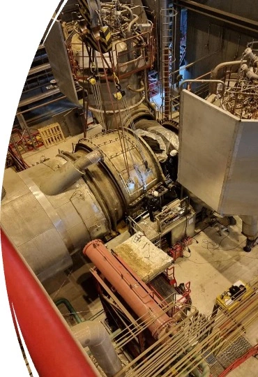 Turbine maintenance in an industrial setting