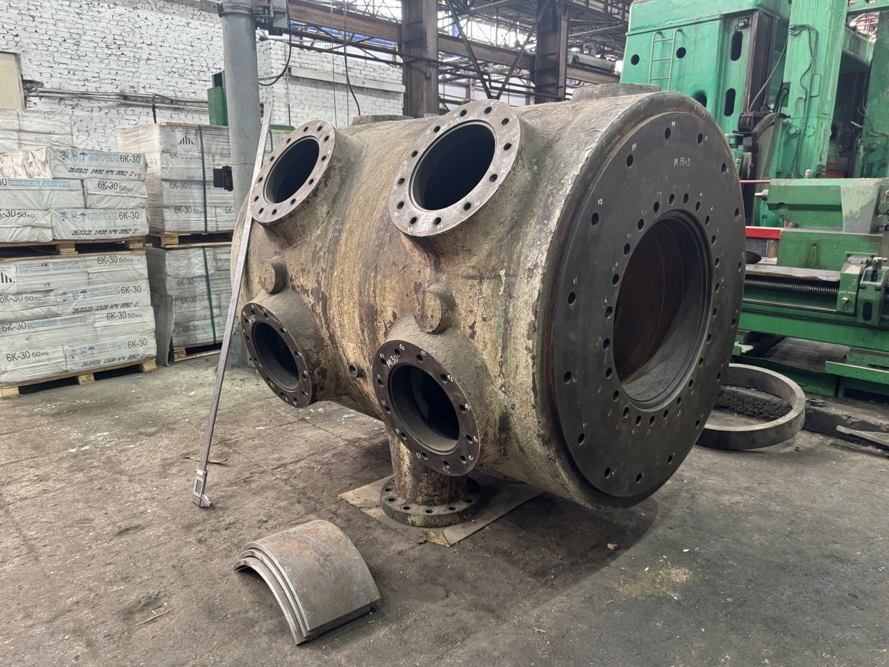 Original large compressor cylinder